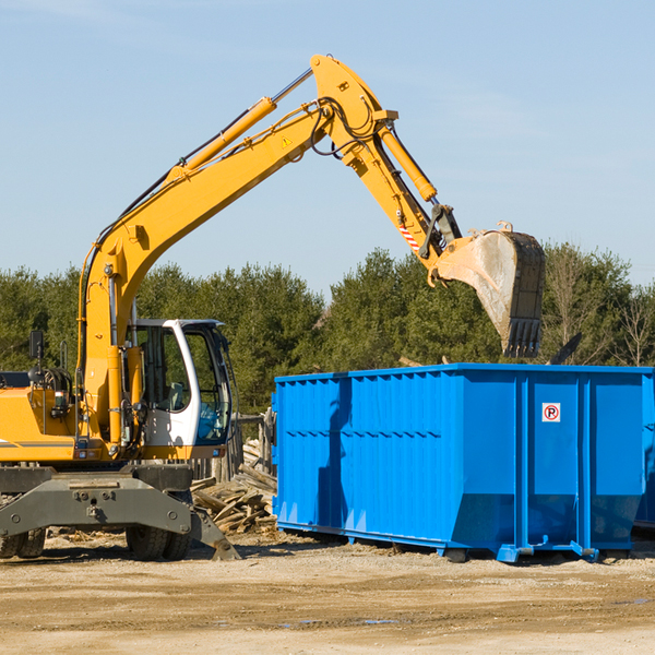 what size residential dumpster rentals are available in Freeborn Missouri